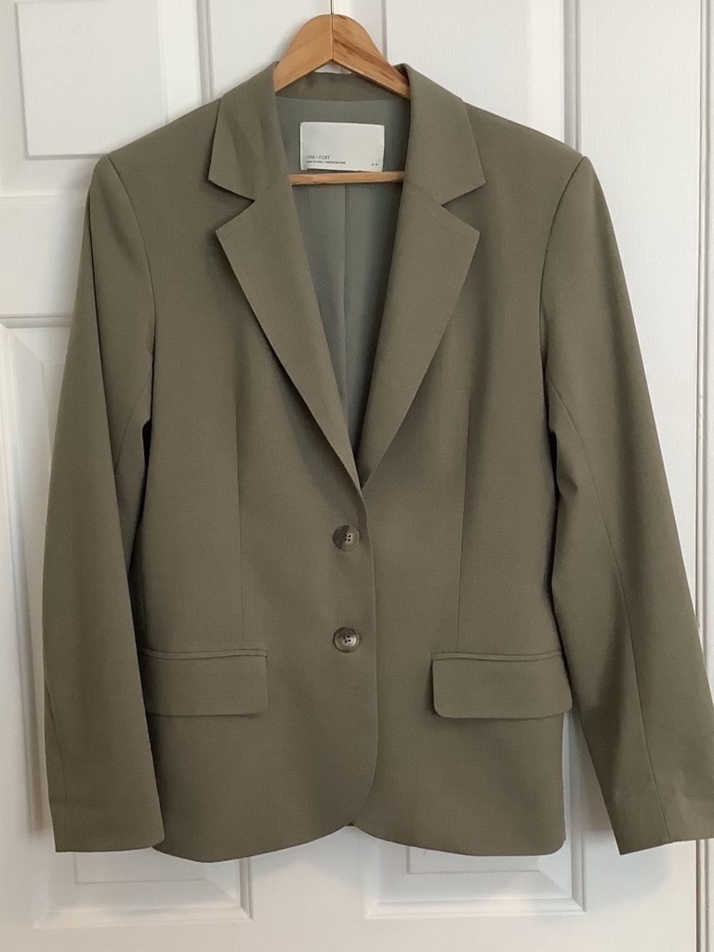 Oak& Fort Sage Green Blazer